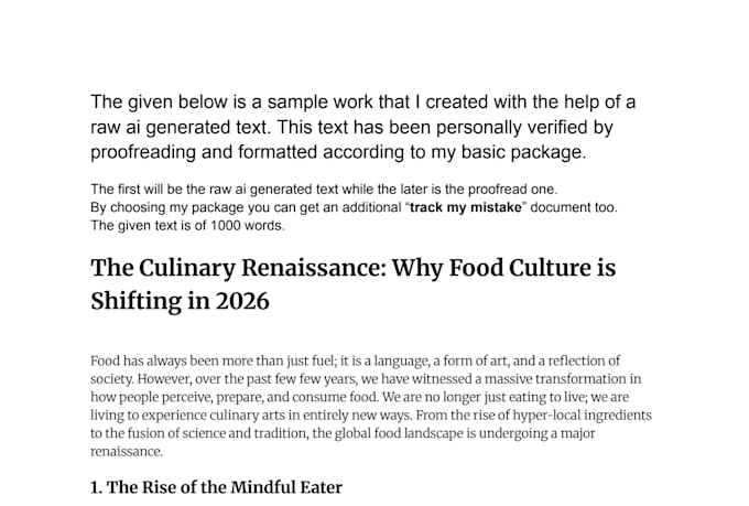 do creative content writing, proofreading